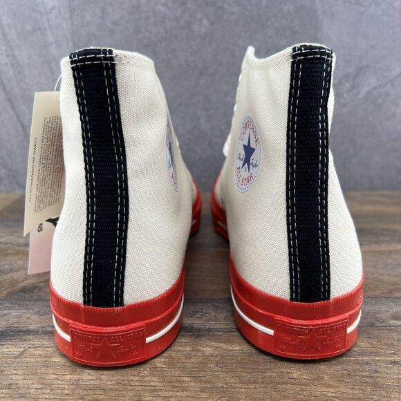 Converse Chuck Taylor All Star 70 High Comme Des Garcons Sz 10 Mens Pristine Red - Picture 3 of 9
